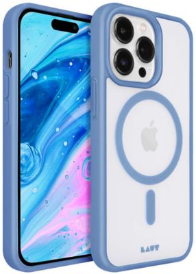 Coque LAUT iPhone 14Pro MagSafe transparent/bleu