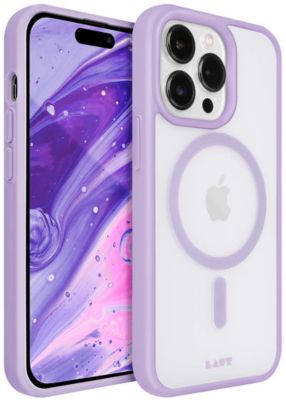 Coque LAUT iPhone 14Plus MagSafe transparent/Violet