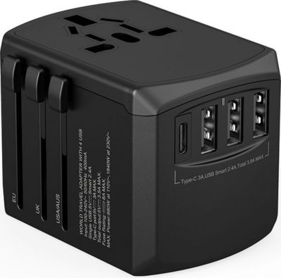 XOOPAR Adaptateur de voyage Tripper Noir