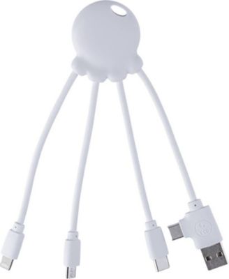 Câble de charge XOOPAR Cable Multi-connecteur Octopus Blanc OBP