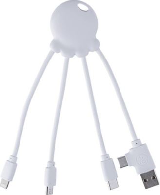 Câble de charge XOOPAR Cable Multi-connecteur Octopus Blanc OBP