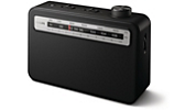 THOMSON RT350 Bleu et Noir Radio Lecteur CD portable - USB avec Quadrimedia