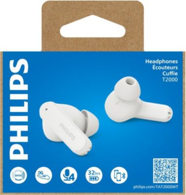 Ecouteurs PHILIPS Philips TAT2000WT Écouteurs True Wireles
