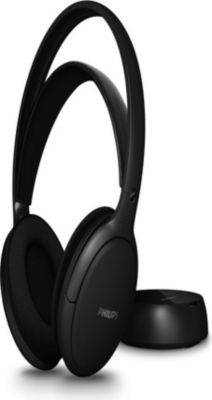 Casque PHILIPS Casque TV Philips SHC5200 Sans Fil Noir
