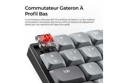 Clavier gamer sans fil KEYCHRON K3 Max QMK/VIA Wireless