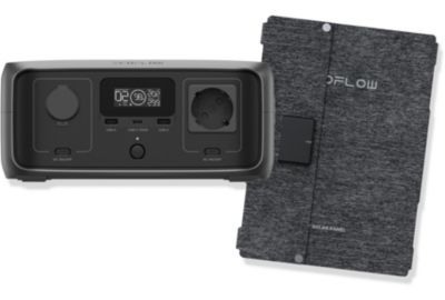 Batterie nomade ECOFLOW Pack RIVER 3 Plus et Panneau Solaire 45W