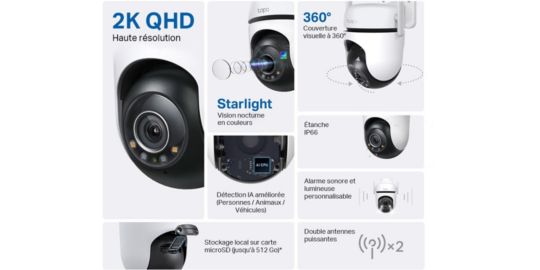 Caméra de surveillance TP-LINK Tapo C520WS