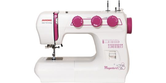 Robustesse Janome Magenta 43 corps fonte aluminium