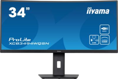 34'' (86cm), Moniteur LED IPS incurvé