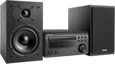 Chaîne HiFi DENON D-M41 DAB Noir - Enceintes Noires