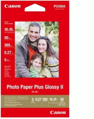 Papier Photo Canon Glacé Extra 10X15  50F Pp201