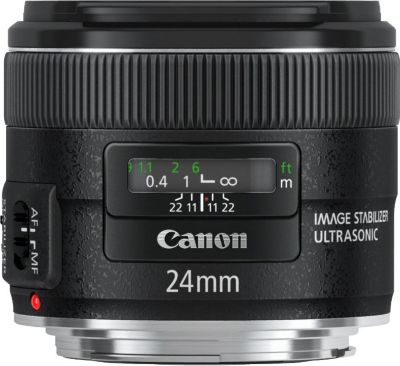 Objectif pour Reflex Plein Format CANON EF 24mm f/2.8 IS USM Reconditionné