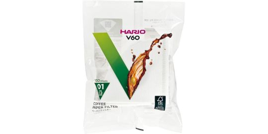 Filtre à café HARIO blancs x100 pour Dripper 1 à 2 tasses