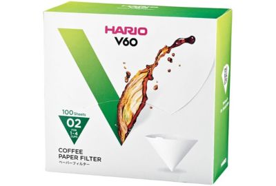 Filtre à café HARIO blancs x100 pour Dripper 1 à 4 tasses