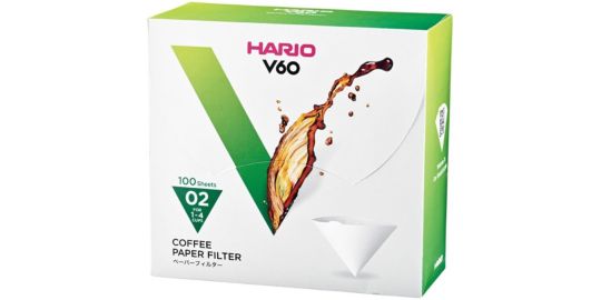 Filtre à café HARIO blancs x100 pour Dripper 1 à 4 tasses