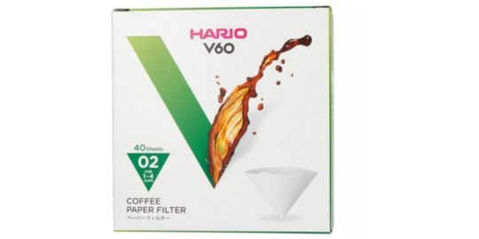 Filtre à café HARIO blancs x100 pour Dripper 1 à 4 tasses