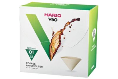 Filtre à café HARIO naturels x100 pour Dripper 1/2 tasses