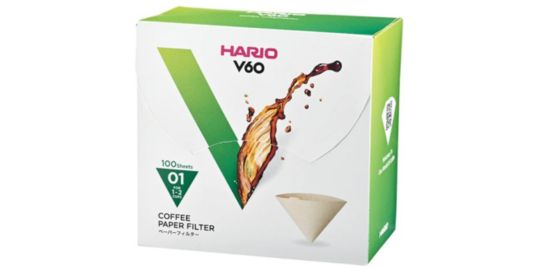 Filtre à café HARIO naturels x100 pour Dripper 1/2 tasses