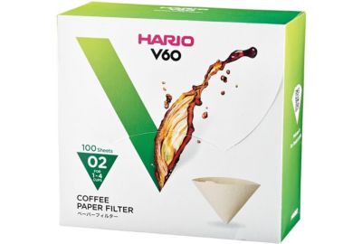 Filtre à café HARIO naturels x100 pour Dripper 1/4 tasses