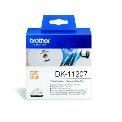 Etiquette BROTHER DK11207 Etiquettes CD/DVD 58x58 mm