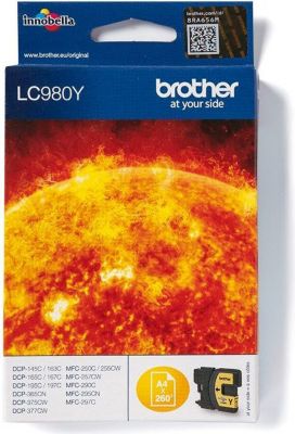 Cartouche d'encre BROTHER LC980Y