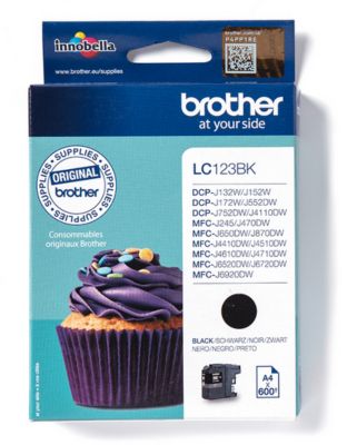 Cartouche d'encre BROTHER LC123BK Noire