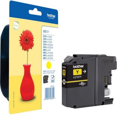 Cartouche d'encre BROTHER LC121Y
