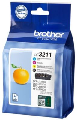 Brother LC422 - pack de 4 - noir, jaune, cyan, magenta - cartouche d'encre  originale Pas Cher | Bureau Vallée