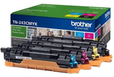 Toner BROTHER Pack TN243CMYK Cyan Magenta Jaune Noir