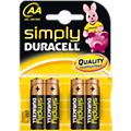 Pile DURACELL SIMPLY AA X4