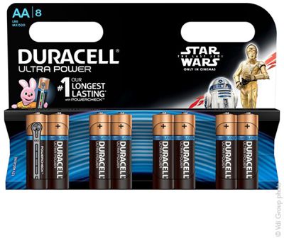 Pile DURACELL AAx8 Ultra LR06 Star Wars