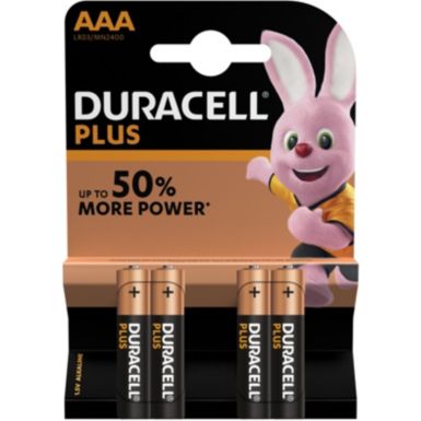 Pile DURACELL Plus Power AAA/LR03 X4