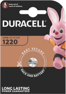 Pile DURACELL lithium DL/CR 1220, 1 unité Pile DURACELL lithium DL/CR 1220, 1 unité