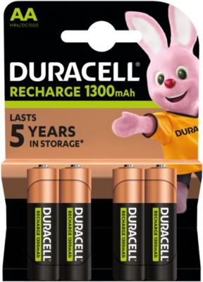 Pile rechargeable DURACELL AA/LR06 PLUS POWER 130 mAh, x4