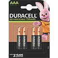 Pile rechargeable DURACELL AAA/LR03 PLUS POWER 750 mAh, x4