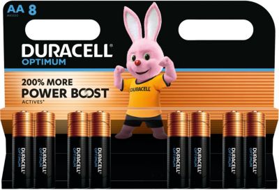 Pile DURACELL LR06 AA Lot 8 piles OPTIMUM