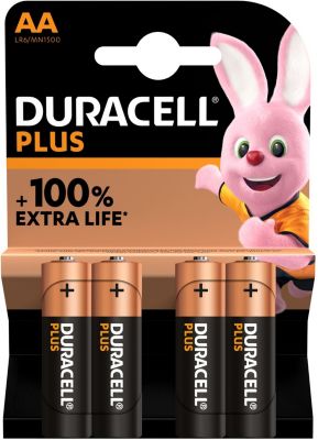 Pile DURACELL LR06 AA Lot 4 piles PLUS