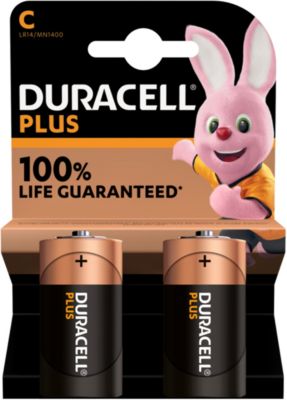 Pile DURACELL LR14 C Lot 2 piles PLUS