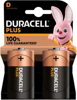 Acheter Pile D/LR20 Duracell Plus Power, x2 (DUR019171)