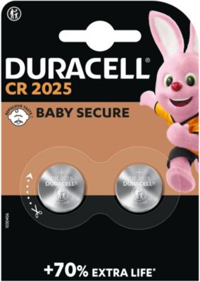 Pile DURACELL Lithium DL/CR 2025, pack de 2 unités