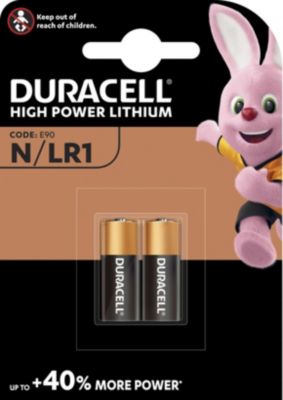 Pile DURACELL Alcaline N/LR1, pack de 2 unités