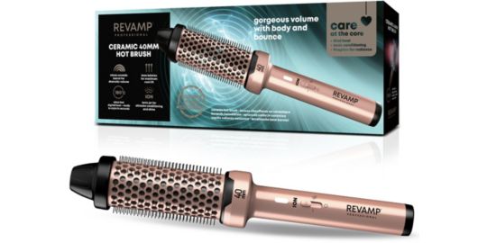 Brosse chauffante REVAMP Volume et Vagues Progloss 40mm Or