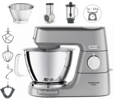 Robot pâtissier KENWOOD KVC85.314SI Titanium Chef Baker