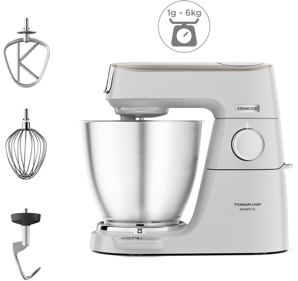 Kenwood Titanium Chef Pâtissier XL, un robot qui pâtisse, pèse et