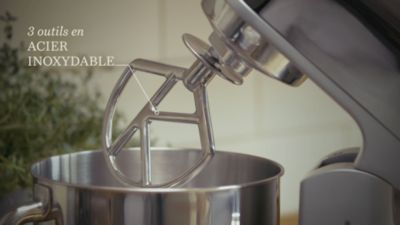 Voir la vidéo pour Robot pâtissier KENWOOD KMX760CH Kmix Chromé