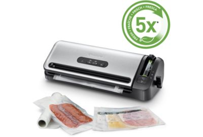 FoodSaver FFS005X Machine sous Vide avec Compartiment de Rangement pour  Rouleau et Cutter, Fonction Pulse pour