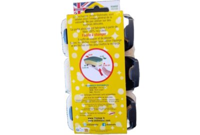 Désinfectant DISHMATIC eponges grattantes vertes x3