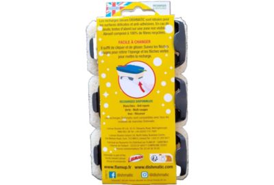Eponge DISHMATIC eponges anti-rayures bleu x3