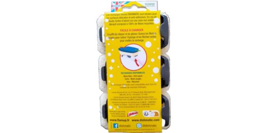 Eponge DISHMATIC eponges anti-rayures bleu x3