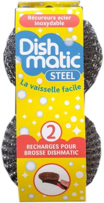 Eponge DISHMATIC x2 recureur inox